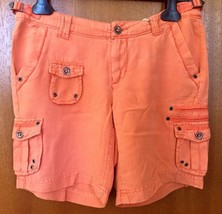 $188 ~DA-NANG SOLDOUT! Washable Silk BLEND Bermuda Shorts TANDO -coral X... - $1,484.74 MXN