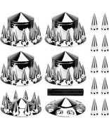 Youxmoto Chrome ABS Complete Axle Cover Set, 2 Front and 4 Rear with Hub... - $5,097.14 MXN
