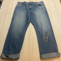 Vintage Sean John Jeans Mens 40 Blue Baggy Hip Hop Cuff Denim Brand New 90’s Y2k - £34.76 GBP