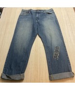 Vintage Sean John Jeans Mens 40 Blue Baggy Hip Hop Cuff Denim Brand New ... - $59.60 CAD