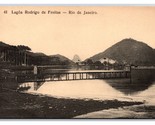 Lagoa Rodrigo De Freitas Laguna Dock Rio De Janeiro Brasile Unp DB Carto... - $8.13