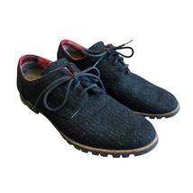 Woolrich Adams Dark Grey Wool Oxford Sneakers Lace Up Shoes Size 9 Women&#39;s - $48.38