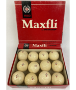 Vintage 1970’s Maxfli by Dunlop Red Golf Balls One dozen with Original Box - $53.91 CAD