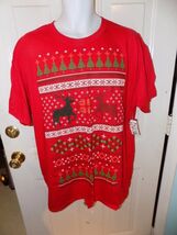 Christmas Tees Ugly Red Christmas T-shirt Size XL Men's NEW - $17.10