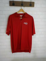 NHL Washington Capitals Red Golf Polo Golf Shirt by Antigua Medium - £12.70 GBP