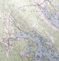 Map Pembroke Maine 1977 Topographic Geological Survey 1:24000 27 x 22&quot; T... - $52.49