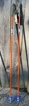 Vintage 52” VM Staven  Ski Poles Leather Straps Norway Liljedahl - £39.96 GBP