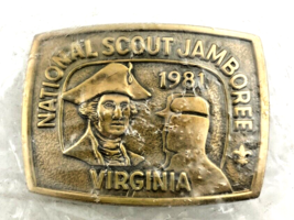 BSA Belt Buckle Vintage 1981 National Scout Jamboree Virginia - £11.54 GBP