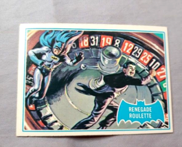 1966 Topps Batman Card Renegade Roulette 12B Blue Bat HIGH GRADE EX #2 - £15.44 GBP