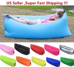 Inflatable Lounge Couch, Indoor or Outdoor Air Sleeping Bag ,Lazy Bag - £18.10 GBP