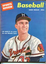 Sports Review&#39;s Baseball 1958-Lew Burdette-MLB info &amp; pix-VG/FN - £33.29 GBP