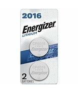 Energizer 2016 Batteries, 3 Volt Battery Lithium Coin, 2 Count - £5.26 GBP