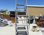 8 Step Steel Rolling Ladder Top Step W/ Handrails Lock Step 10 FOOT X 2 ... - $449.99