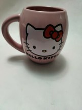 Hello Kitty Pink Coffee Cup Double sided Mug 18oz Sanrio 2011 Microwave Dwr Safe - $10.99