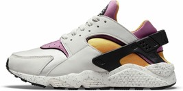 Nike Mens Air Huarache Running Shoes 9.5 Light Bone/Lethal Pink-univers - £80.56 GBP