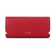 Women&#39;s Four-Leaf Clover With Hinged Wallet Multi-Functional Solid Color Eastern - £20.73 GBP