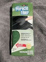 (1) Scunci Miracle Fiber Scrubbing 8x9 Mitt Model 52205 Reusable Removes... - $9.89