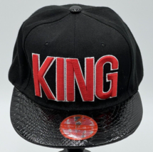 KING 3D Hip Hop Embroidered Snapback Adjustable Baseball Cap Hats Flat Bill - £13.68 GBP