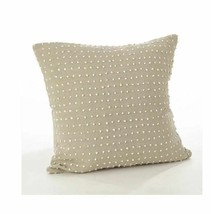 Saro Lifestyle French Knot Design Cotton 20&quot; X 20&quot; Throw Pillow T4102539A - £63.60 GBP