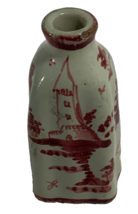Red Cantagalli Firenze Pottery Perfume Scent Bottle - $9.50