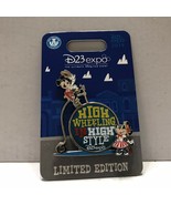 NEW 2019 D23 Expo Exclusive High Wheeling Mickey &amp; Minnie Pin  (Only 150... - $26.96