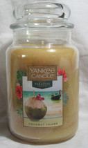Yankee Candle Large Jar Candle 110-150hr 22oz Paradise COCONUT ISLAND sweet/spic - £30.70 GBP