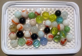 (40) Assorted Mix of WWII Era Toy Marbles - Maine Grab Bag Lot - £15.44 GBP