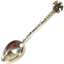 Mexico Vintage Sterling Silver Souvenir Spoon with Eagle Topped Handle - £8.79 GBP