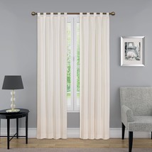 Montana Modern Decorative Tab Top Window Curtains For Bedroom Or, Pairs To Go. - £32.88 GBP