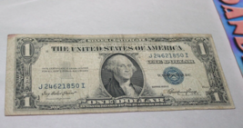 Vintage 1935 E Blue Seal United States Dollar Bill Paper Money Silver Cert - £253.22 GBP