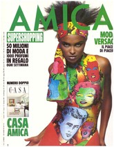 1991 Amica Fashion Magazine Lana Ogilvie Versace Valerie Kaprisky Vintage 1990s - £39.31 GBP