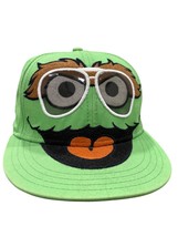 Sesame Street Oscar The Grouch Green Snapback Cap One Size - $11.52