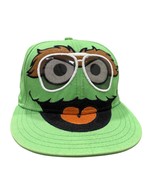Sesame Street Oscar The Grouch Green Snapback Cap One Size - $16.16 CAD