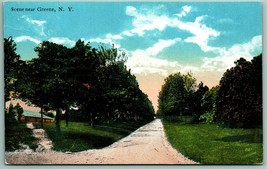 Country Road Scene Near Greene New York NY UNP Unused DB Postcard H1 - £6.19 GBP