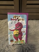 Barney More Songs VHS Cassette Tape Video 1999 Tested ✨55 Minutes 23 Songs - $9.52 CAD