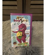 Barney More Songs VHS Cassette Tape Video 1999 Tested ✨55 Minutes 23 Songs - $130.92 MXN