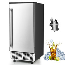 Free-Standing Built-in Ice Maker /Under Counter Machine 80lbs/Day w/ Light - £1,078.06 GBP