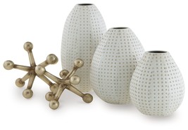 Azerton - White / Gold Finish - Accessory Set (Set of 5) - $1,181.06 MXN