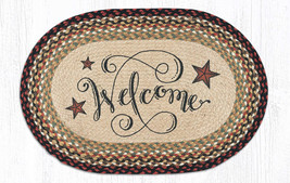 Earth Rugs OP-319 Welcome Barn Stars Oval Patch 20&quot; x 30&quot; - £39.46 GBP