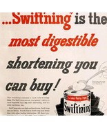 1953 Swift Shortening Swift&#39;ning Lard Baker Advertisement Baking DWLL4 - $41.12 CAD