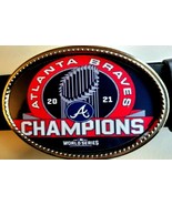 ATLANTA BRAVES 2021 World Series Champions Epoxy Belt Buckle - NEW! - $339.09 MXN