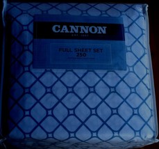 Cannon Rylie Full Sheet Set - Brand New In Package - Cotton Blend - 250 Tc - £46.51 GBP