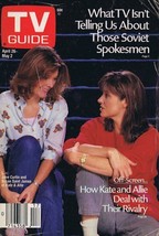 ORIGINAL Vintage Apr 26 1986 TV Guide No Label Kate and Allie Jane Curtin - £11.63 GBP