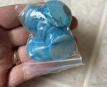 12 Turquoise Aqua Circle Disc Beads 1&quot; wide  new in bag - $9.49