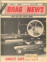 Drag News 7/20/1968-Super Cuda Tops Capitol Funnies cover-1968 Drag News-Vol.... - $52.62