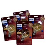 4 Pack Phillips Dimmable LED Vintage Designed To Be Seen 4.5w LED Indoor... - $35.65 CAD