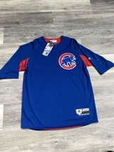 Majestic Chicago Cubs Jersey Mens Size L Cool Base MLB Baseball Pullover... - £46.70 GBP