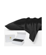 Set of 2 Mulberry Silk Pillowcases BLACK - $493.31 MXN