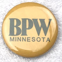 BPW Minnesota Vintage Pin Button Pinback Business Professional Women Ass... - £9.51 GBP