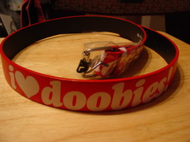 I Love ( Heart ) Doobies Leather Belt ( Red ) - £7.56 GBP